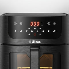 Freidora De Aire Digital Liliana Af906 Duogrill Mid 1700w 6l - Negro
