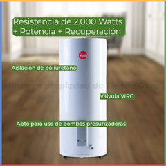 Termotanque Eléctrico Rheem Functional Tepc125erhk2 Blanco 125l