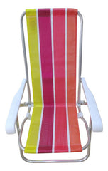 Reposera Plegable Botafogo 4 Posiciones Aluminio Rojo Cts Rojo