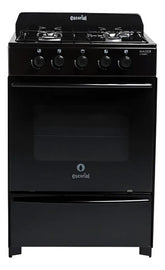 Cocina A Gas Natural Escorial Master Black Valvula Seguridad Negro