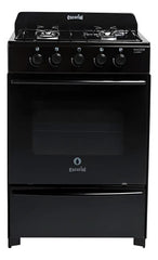Cocina A Gas Natural Escorial Master Black Valvula Seguridad Negro