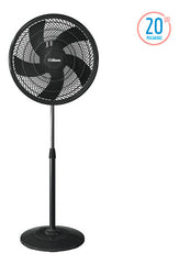 Ventilador De Pie 20 Liliana Vp20p Negro 90w Tio Musa 50.8 Cm Negro Plástico 5