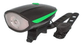 Luz Led Frontal Para Bicicleta Recargable De 250 Lumens Color Verde
