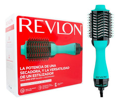 Cepillo Secador Revlon Voluminizador One Step Color Turquesa Verde Agua