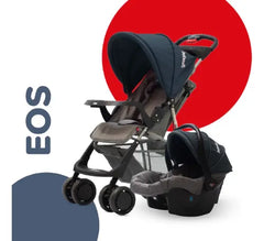 Cochecito Con Huevito Travel System Eos Bebesit 1337tsl Gris Gris Oscuro Negro