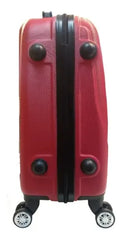 Set De 3 Valijas Rigidas Premium De Viaje De 8 Ruedas Rojo C Rojo Lisa