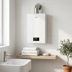Calefón Escorial 15 Litros Ce-15l Smart Encendido Automático Blanco Gn