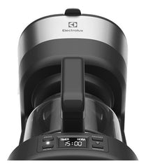 Cafetera Eléctrica Programable Electrolux Ecm25 Inox De 1,2l Negro