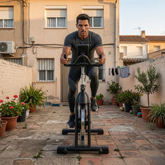 Bicicleta De Spinning Semi-profesional Randers 895sp H:150kg Negro