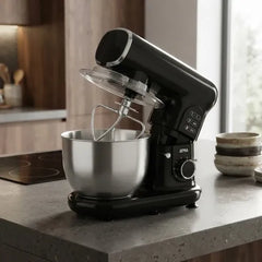 Batidora Planetaria Atma Bp24b0an Acero Inox 6 Vel Negro 60hz