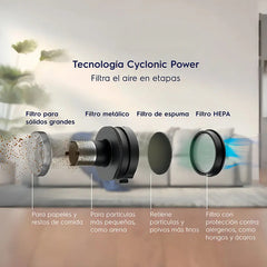 Aspiradora Inalámbrica Electrolux 2 En 1 Ergorápido 90w Erg019 Cyclonic Power Color Azul