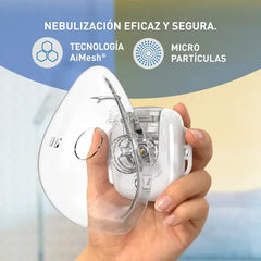 Nebulizador Manos Libres Silfab Nm40 Mesh Breeze Flex Blanco