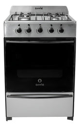 Cocina A Gas Natural Escorial Master Classic Inox 56cm Ctss Gris