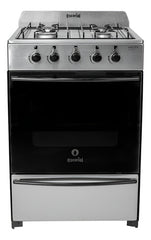 Cocina A Gas Natural Escorial Master Classic Inox 56cm Ctss Gris