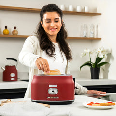 Tostadora Westinghouse Retro 2 Ranuras Roja Tm800-01 Color Rojo