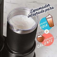 Cafetera Oster Latte 4 En 1 Con Espumador Bvstdc02b 1 Color Negro