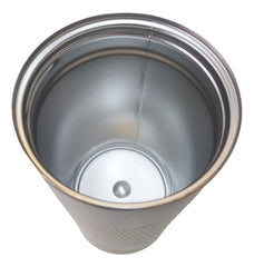 Vaso Termico Acero Inox Con Tapa Frio Calor Vivendi Blanco Lisa