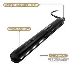 Gama Plancha X-wide Digital Dual Plates 4d Color Negro