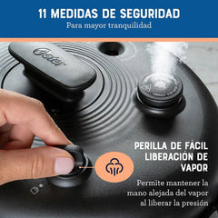Multiolla Rápida Oster Osckstpcecov57 Ovalada Con 15 Funciones 5.7l Color Acero Inox