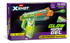 Lanza Hyper Gel Pistola Zuru X-shot Glow In The Dark 10000 C Verde