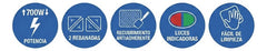 Sandwichera 2 Rebanadas Westinghouse Wh-sm700sb-02 Negro