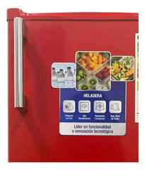Heladera Frigobar Kanjihome Kjh-50vin-r Retro De 50lts Rojo