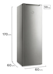 Freezer Vertical Gafa Gfup22p5hrg De 245lts Gris Plata