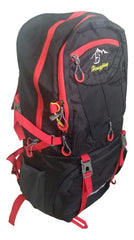 Mochila Para Camping Trekking Outdoor Tm Negra De 60lts - Negro - Liso