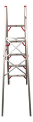 Escalera De Aluminio Articulada Portatil One-box Ob-eto180 Gris