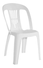 Silla Plastica Jardin Apilable Garden Life Antonella Blanca Blanco Antonella