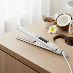 Planchita De Pelo Gama Elegance Led Coco Almond Tourmaline Blanco