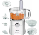 Multiprocesadora Atma Mp8405p De 1.2l 650w 2 Vel + Pulsador Color Blanco