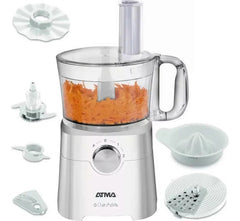 Multiprocesadora Atma Mp8405p De 1.2l 650w 2 Vel + Pulsador Color Blanco