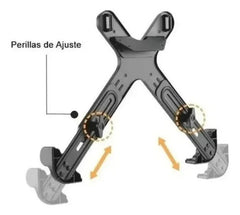 Combo Soporte Brazo Doble Monitor Notebook Onebox Lcd23+5 Cs Negro