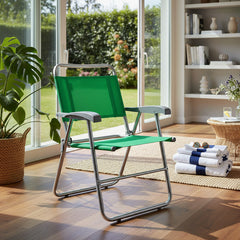 Reposera Plegable Sillon De 1 Posicion Descansar 10006 Verde