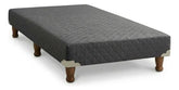 Base Sommier De 1 Plaza 1/2 Cannon De 190x90x21 Cm Gris Oscuro
