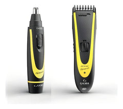 Combo Ga.ma Corta Pelo Gc542 Sport + Trimer Gnt512 Sport Negro Y Amarillo
