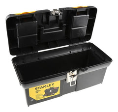 Caja De Herramientas Stanley 16 Series 2000 De Plástico 20.6cm X 40.3cm X 18.1cm Negra Y Amarilla Negro/amarillo