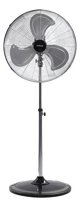 Ventilador Pie Liliana Vpc22 3 Velocidades 3 Aspas Metalicas 3 Plata Metal 55.88 Cm Negro/plata