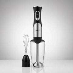 Mixer Licuadora De Mano Atma Lmat21122in Vaso 500ml Batidor Negro