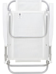 Reposera De 6 Posiciones Bel Sunny Aluminio Pvc Blanco