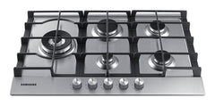 Anafe A Gas Samsung Na75j3030as 5 Hornallas Gris Color Plateado