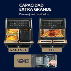 Freidora De Aire Oster Staf11mcddfar 11 Litros Flex Negra - Negro