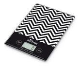 Balanza Digital De Cocina Ultra Slim Silfab Chevron Bc300v Negro 3 Kg