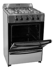 Cocina A Gas Natural Escorial Master Classic Inox 56cm Ctss Gris