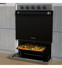 Cocina Multigas Drean Cd5602ai0 Inox 56cm 4 Hornallas Cs Gris