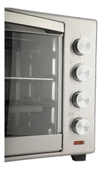 Horno Eléctrico Smartlife Conveccion Spiedo 50l 6 Funciones Gris