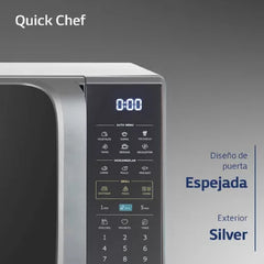 Microondas Digital Bgh Quick Chef B120ds20i Silver 20llts Cs