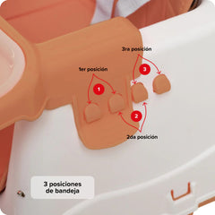 Silla De Comer Booster Bebesit 6250-a Marron Hasta 15kg Cs Silla De Comer Booster Marrón