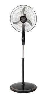 Ventilador De Pie Liliana Vpc18m Turbo Negro Con 3 Palas Color Plateado De Metal, 18 De Diámetro 220 v